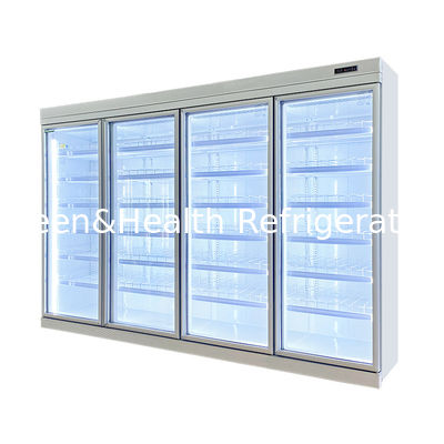Bianco colore 3 4 5 porta Supermercato Freezer Display Vitrina di cibo surgelato