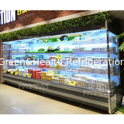 Supermercato Merchandise frigorifero a schermo aperto con 4 scaffali 220-110V/50Hz