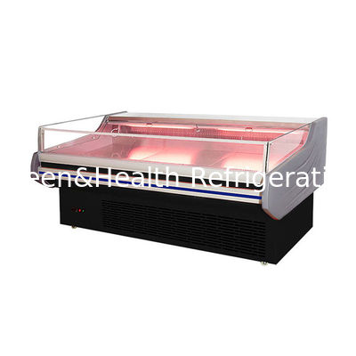 Display di carne a luce a LED Congelatore In acciaio inossidabile interno Degelo automatico -2 ~ 8 C