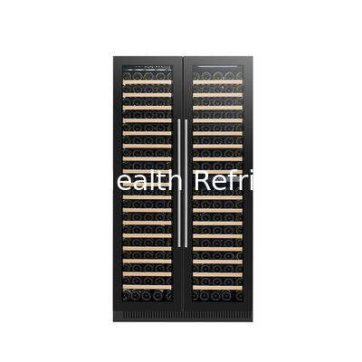 Certificato ETL 185 bottiglie Display di vino raffreddatore a doppia zona porta in vetro elettrica modello LD-185D