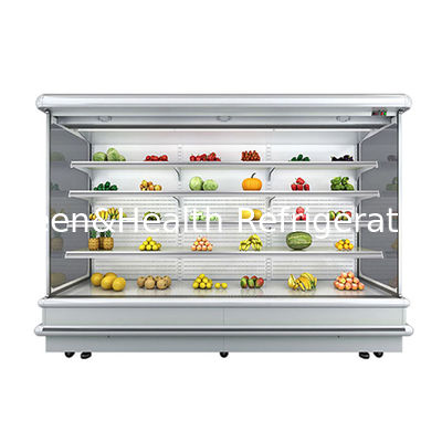 12 piedi di lunghezza negozio di alimentari multideck open chiller display frigorifero con illuminazione a LED
