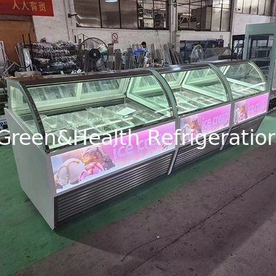 -22 gradi Ultra-basse temperature Ice Cream Equipment Ice Cream Freezer Showcase