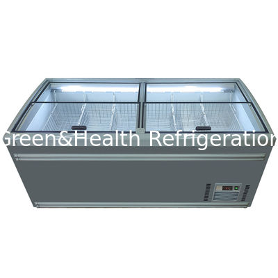 50Hz Supermercato Carne surgelata e pesce Display Chest Island Freezer