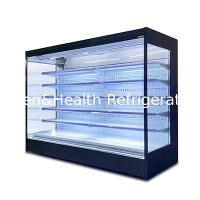 Display a LED Multi Deck Open Chiller con temperatura singola e 4 scaffali