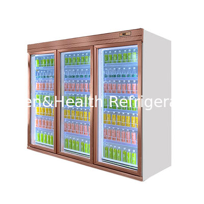 5 strati Regola regolabile porta in vetro refrigeratore per bevande con sistema di raffreddamento ventilatore e volume personalizzabile