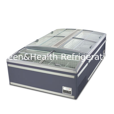 Frigorifero orizzontale in vetro in acciaio inossidabile per prodotti surgelati