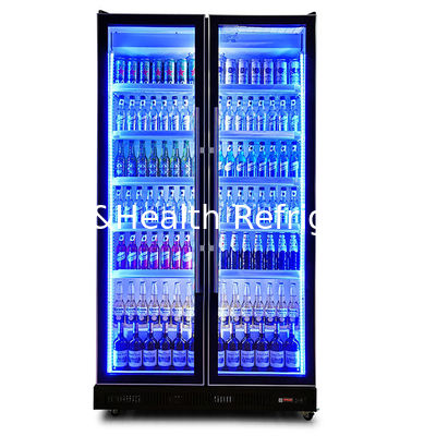 Display Multi-door Multi-layer Rack Multi-color Light Beverage Refrigeration Display Freezer