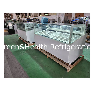 Display di gelato in acciaio inossidabile