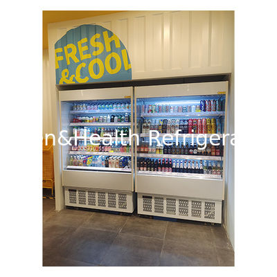 Commercial Small Shop Air Curtain Cabinet Con Mini Cooler Unità inferiore