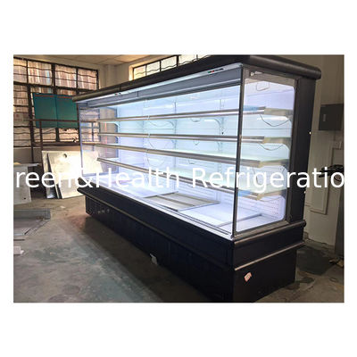 Macchine per interni in stile europeo Supermercato / negozio Frutta e verdura Display di conservazione Air Curtain Cabinet Freezer