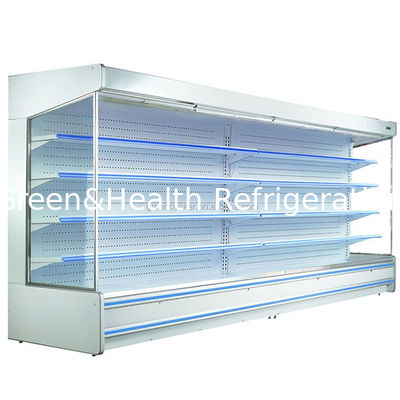 Commerciale multifunzionale a tenda aperta Fruti / ortaggi / latticini Display di stoccaggio Air Curtain Cabinet Freezer