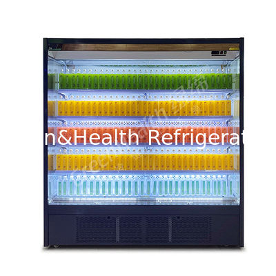 Scaffale Espositivo a Cinque Ripiani ad Angolo Retto Unità Inferiore Aperta Vetrina Congelatore