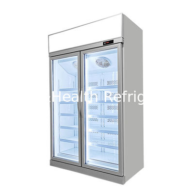 Congelatore commerciale a porta di vetro con refrigerante R290 Porta di vetro a bassa temperatura e illuminazione a LED per lo stoccaggio di prodotti surgelati