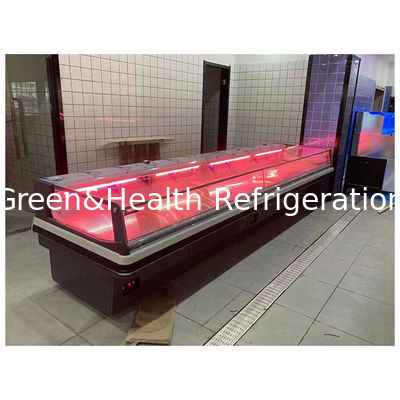 Frigorifero espositivo refrigerato per la conservazione di carne fresca di alta gamma in stile europeo