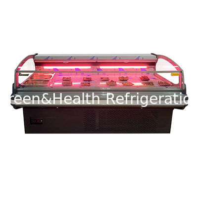 Display di conservazione della carne fresca frigorifero