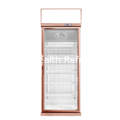 Congelatore a display di bevande di lusso a colore champagne con scongelamento automatico e volume 457L per uso commerciale