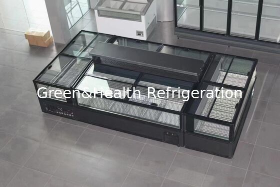 Guangdong Green&Health Commercial Island Freezer Display Freezer con compressore Secop & R290
