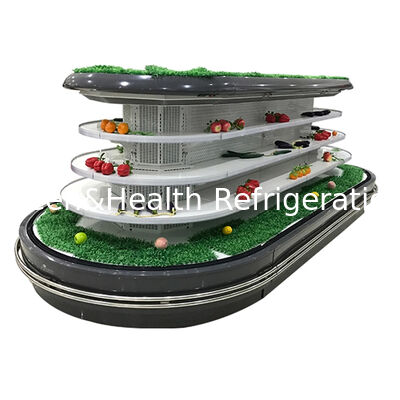 Chiller Multideck Commerciale Aperto con Sbrinamento Automatico, Illuminazione a LED e Risparmio Energetico per Esposizione in Supermercato