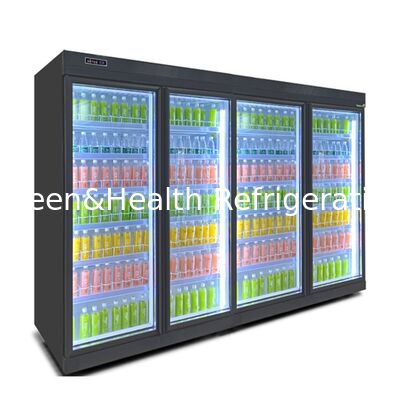 Ventilatore di raffreddamento raffreddatore commerciale di bevande con 5 scaffali e controller digitale per display del supermercato