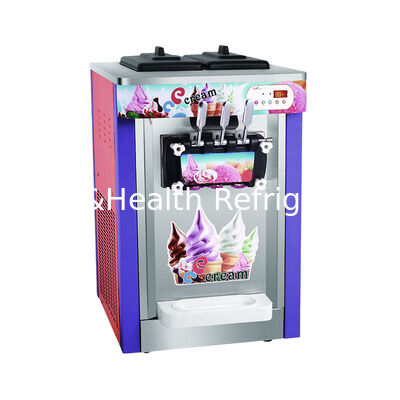 22L Capacità 3 Sapore Acciaio inossidabile Commerciale Soft Serve Ice Cream Maker Machine
