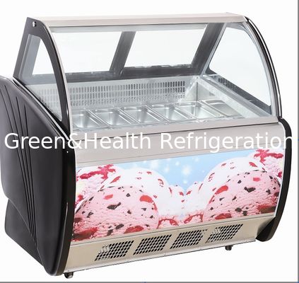 Commerciale 1100W gelato gelato display freezer con 8 / 10 / 12 / 20 pentole
