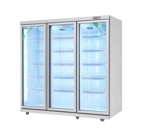 Dispositivo di raffreddamento della bevanda della porta di vetro/congelatore commerciali esposizione del supermercato