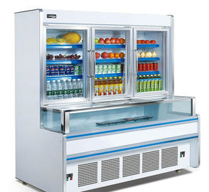 Congelatore di combinazione di verticale 1.8m 2.5m per muoversi facile del supermercato