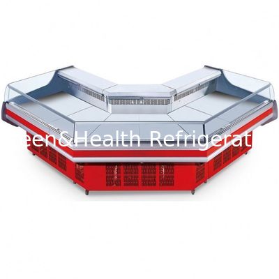 Risparmio energetico di grande capacità della vetrina dell'esposizione del refrigeratore del pesce della carne della macelleria