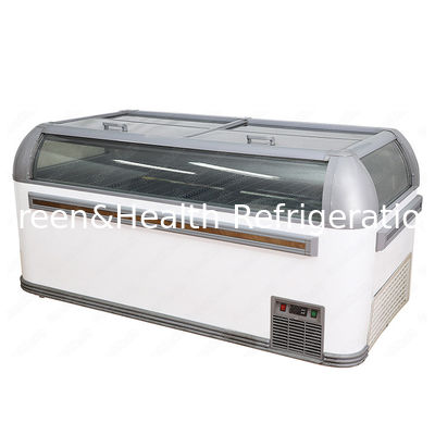 LED d'acciaio di verniciatura che accende il surgelatore commerciale di R134a