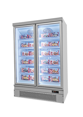 dispositivo di raffreddamento commerciale della bevanda del congelatore dritto dell'esposizione del frigorifero 1600L