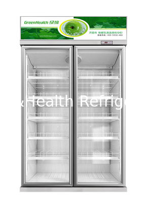 3 sezioni porta di vetro Merchandiser frigorifero commerciale Verticale frigorifero frigorifero Merchandiser con porta di vetro oscillante