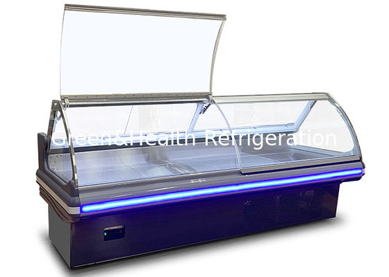 Frigorifero aperto dell'esposizione dell'esposizione della macelleria del congelatore dell'alimento commerciale della ghiottoneria